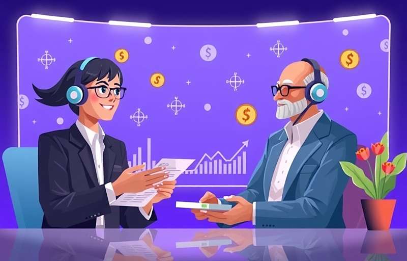 Upcoming Mentor Program in Financial Falcon India Concept art for upcoming Financial Falcon India mentor program showing virtual mentorship session between a new player and a financial expert