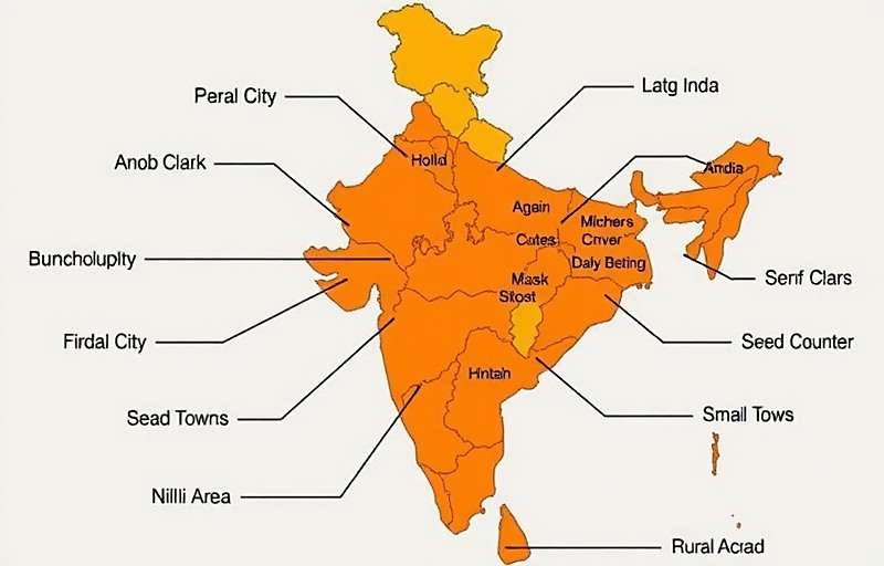 Regional Financial Insights in Financial Falcon India Financial Falcon India showing regional financial insights for different parts of India including metro cities, small towns and rural areas